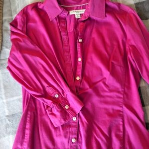 Banana Republic dark pink button down